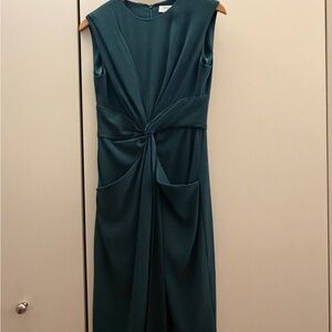 Elegant Teal Sleeveless Dress